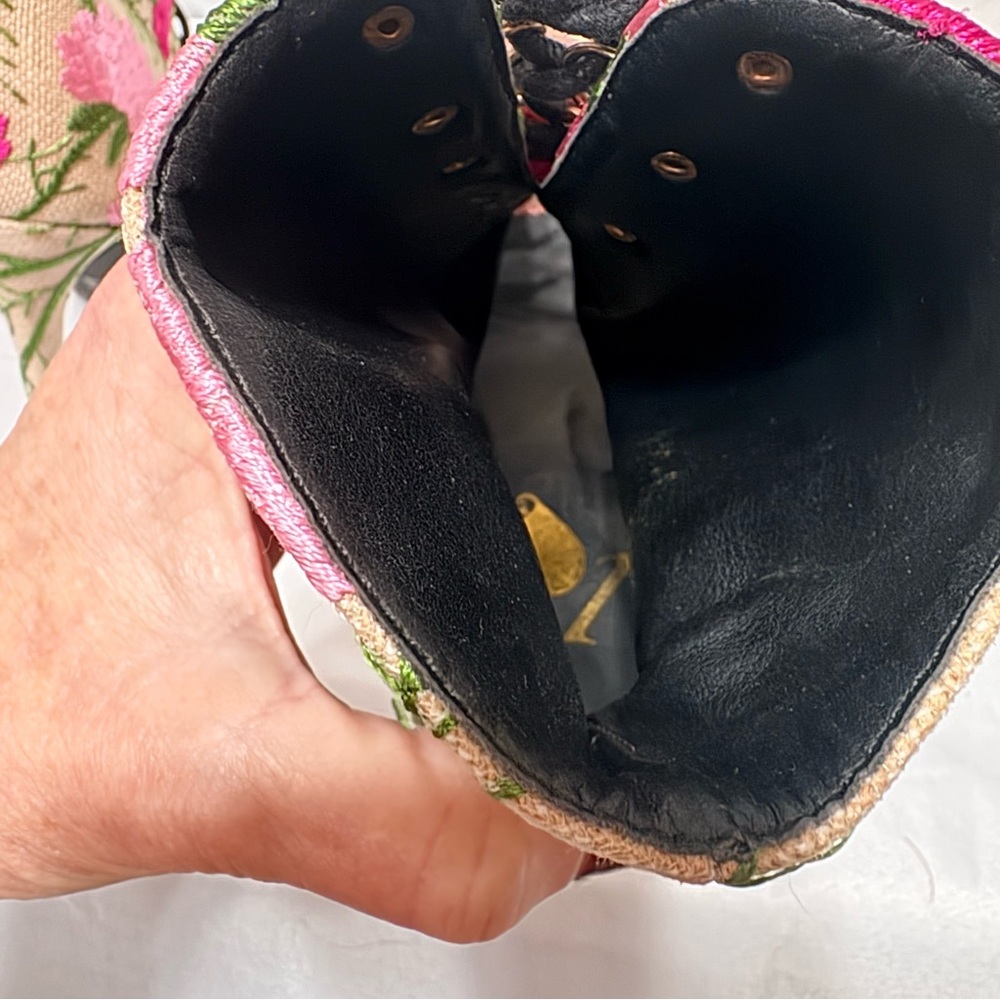 Floral Lace-Up Ankle Boots - Picture 13 of 13
